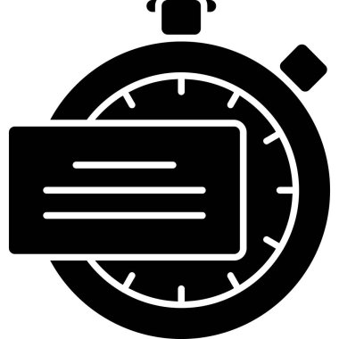 Kronometre Web simgesi basit illüstrasyon