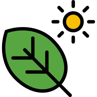 Doğa ekolojisi çevre simgesi ana hat biçiminde