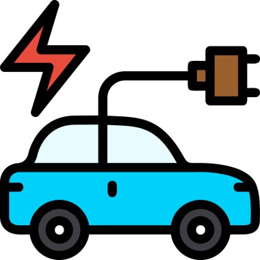 araba elektrik prizi simgesi - taslak biçimi