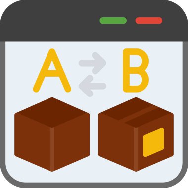 b b simgesinin vektör illüstrasyonu