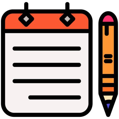 Kalem simgeli pano. panonun özet vektörü