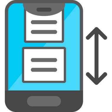 Cep telefonu. Web simgesi basit illüstrasyon