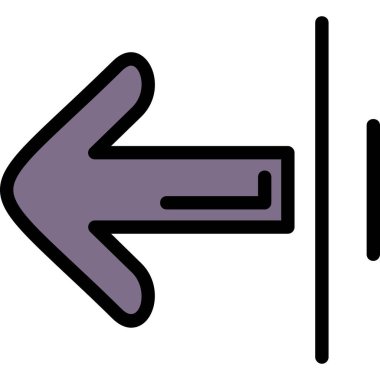 Yön ok simgesi, vektör illüstrasyonu