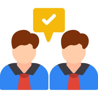 iki işadamı vektör illüstrasyonu