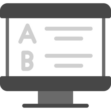 Bilgisayar. Web simgesi basit tasarım