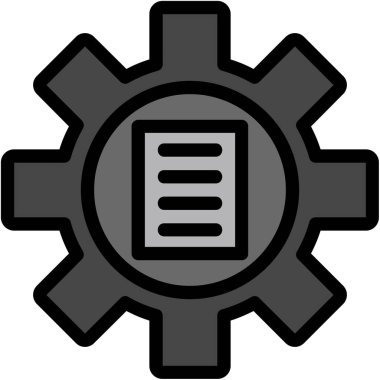 dişli ayarlama vektör illüstrasyonu