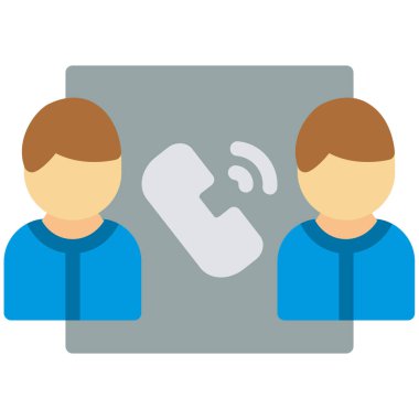 Çağrı merkezi renkli vektör simgesi.