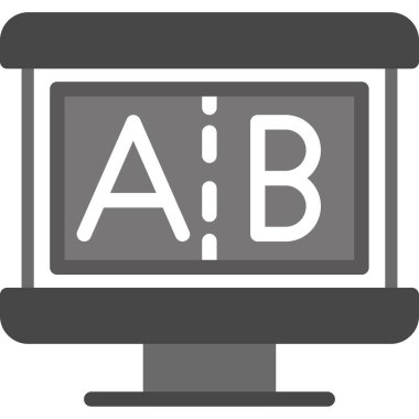 Bilgisayar vektör simgesi modern basit vektör illüstrasyonu