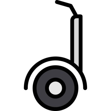 Tek bir elektrik simgesinin vektör illüstrasyonu