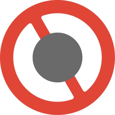 İşaret simgesi yok, vektör illüstrasyonu