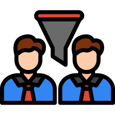 Bayrak simgesi, vektör illüstrasyonlu iş adamı