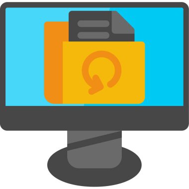 İnternet ağı düz simgesi, vektör, illüstrasyon