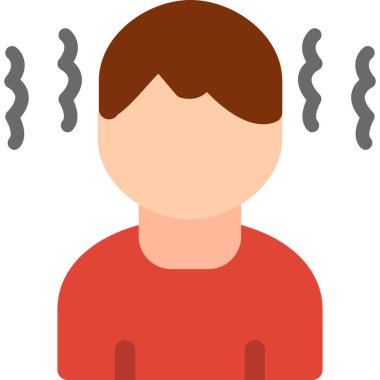 hasta kişi düz stil simgesi