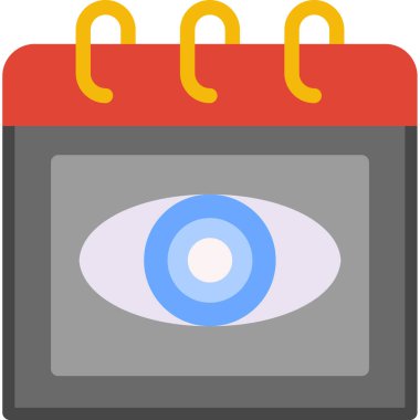 Göz simgesi vektör illüstrasyonu