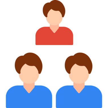 insanlar düz vektör simgesi