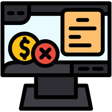 Bilgisayar ekranı. Web simgesi