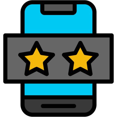 derecelendirme simgesi vektör illüstrasyonu