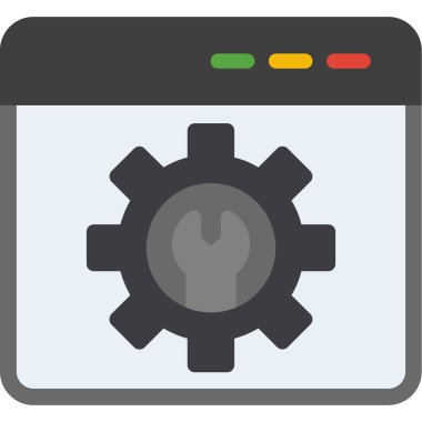 Ayarlama. Web simgesi basit illüstrasyon