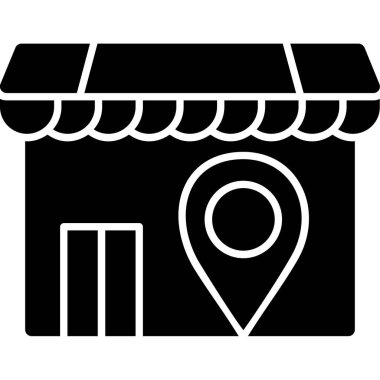 konum haritası konum simgesi ana hat biçiminde