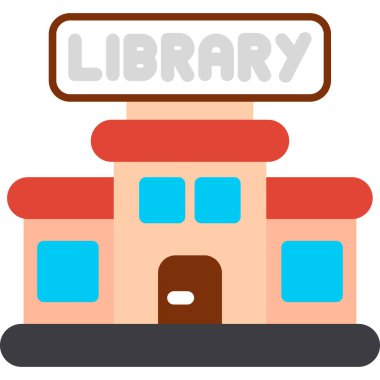 düz biçimli kütüphane simgesi oluşturma