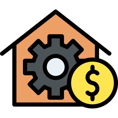 Dolar. Web simgesi basit illüstrasyon