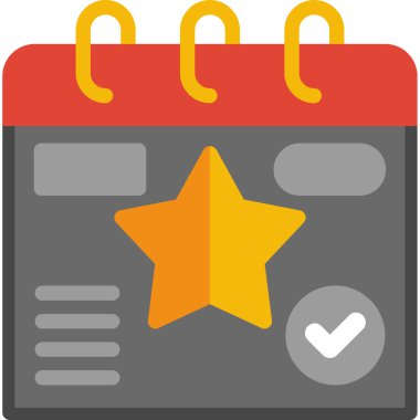 Takvim. Web simgesi vektör illüstrasyonu