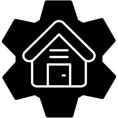 ev simgesi vektör illüstrasyonu