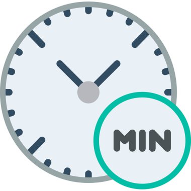 saat vektör simgesi modern basit illüstrasyon