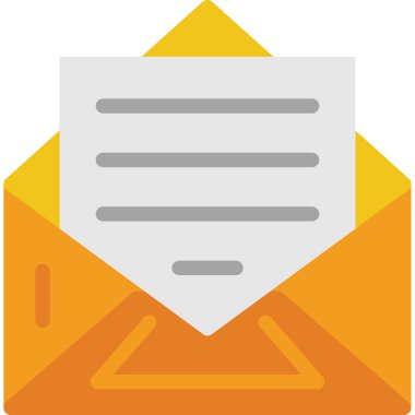 zarf e- posta simgesi düz biçimli