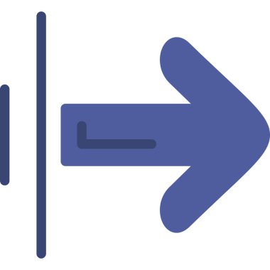 İleri ok simgesi vektör illüstrasyonu