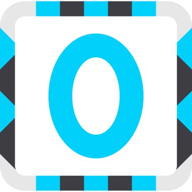 Sıfır numaralı simge işareti tasarımı