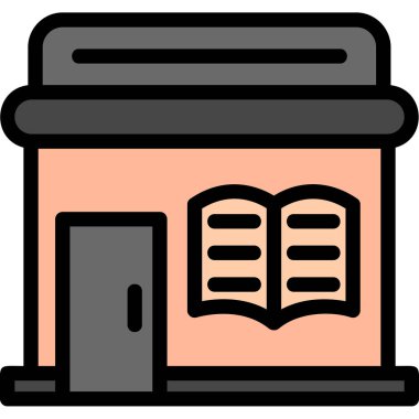 Kitap. Web simgesi basit illüstrasyon