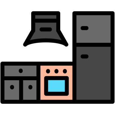 Mutfak ikonunu ana hatlarıyla doldurmak