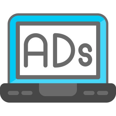 Düz simge, vektör illüstrasyonuName