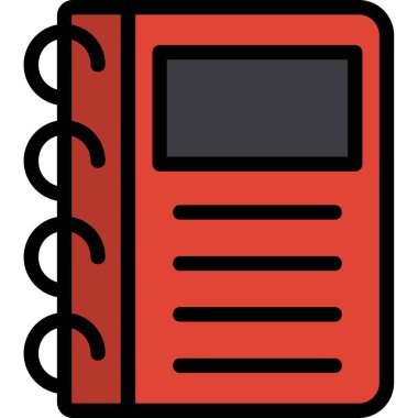 kitap simgesi, vektör illüstrasyonu