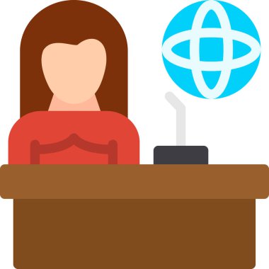 iş tarzında küresel iletişim dairesi simgesi