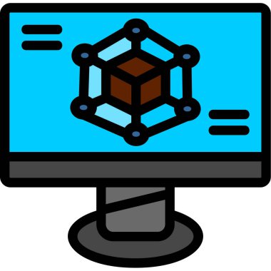 ağ web simgesi basit illüstrasyon