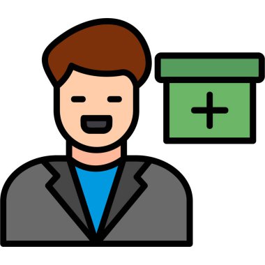 Avatar iş adamı simgesi