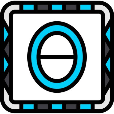 Modern b 'nin vektör illüstrasyonu eksik simgesi