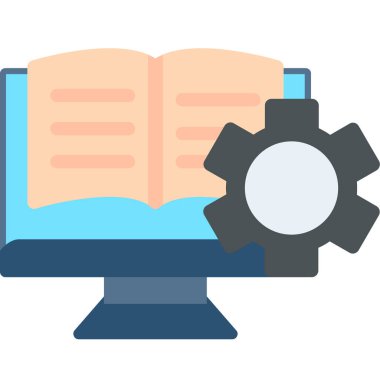 Bilgisayar. Web simgesi vektör illüstrasyonu