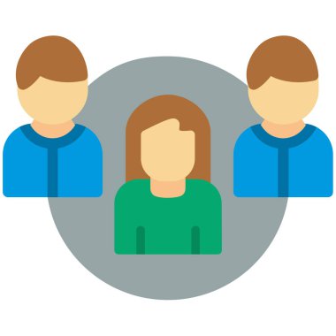 insanlar ikon vektör illüstrasyon tasarımı