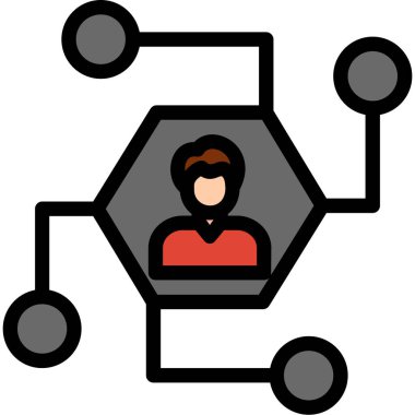 insanlar simgesi, illüstrasyon vektörü