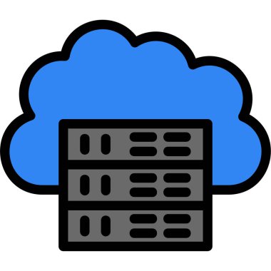 bulut sunucu vektör simgesi