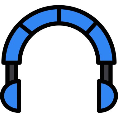 Kulaklık ikonu. vektör illüstrasyonu