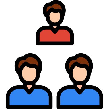 bir grup insan ikonu. özet vektör illüstrasyonu.