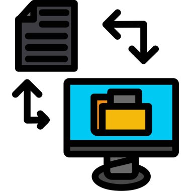 Veri Merkezi simgesini, vektör çizim