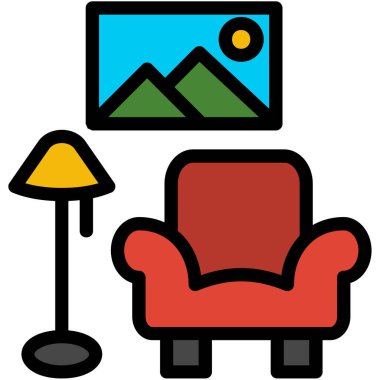 Modern bir simgenin vektör illüstrasyonu