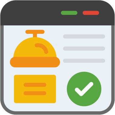 Otel ikonu. vektör illüstrasyonu