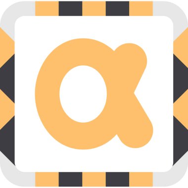 alfabe harf vektör simgesi