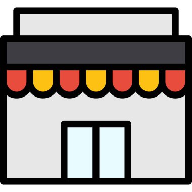 mağaza simgesi - taslak biçimi